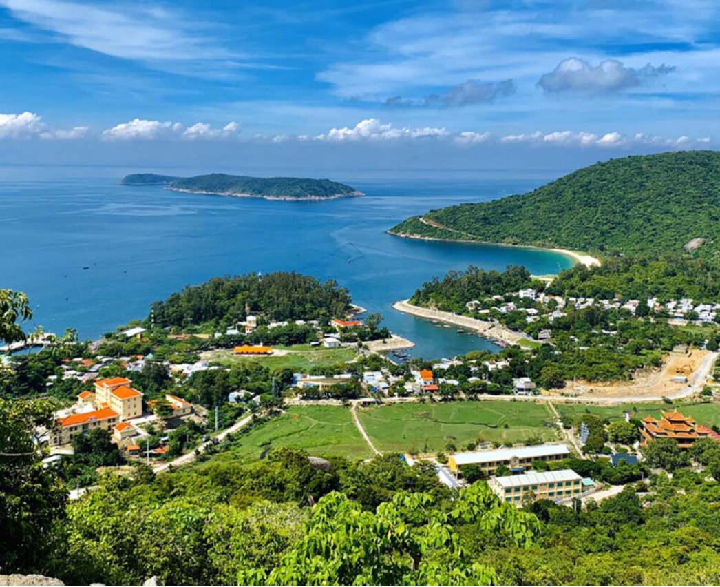 Cham island from mountain view - momo travel