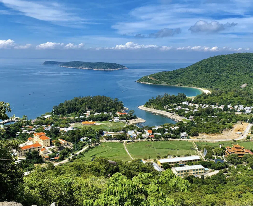 Cham island from mountain view - momo travel